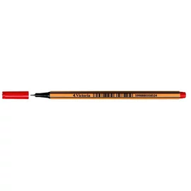 Tűfilc, 0,4 mm, VICTORIA OFFICE,"Slim", piros