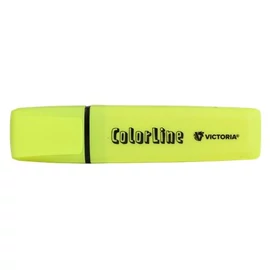 Szövegkiemelő, 1-5 mm, VICTORIA OFFICE, "ColorLine", sárga