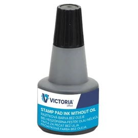 Bélyegzőfesték, 30 ml, VICTORIA OFFICE, fekete