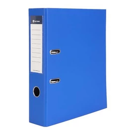 Iratrendező, 75 mm, A4, PP/karton, VICTORIA OFFICE, "Basic", királykék