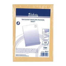 Redős-talpas tasak csomag, TB4, szilikonos, 40 mm talp, VICTORIA PAPER, barna kraft