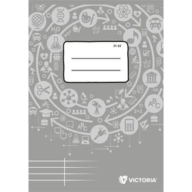 Füzet, tűzött, A5, szótár, 32 lap, VICTORIA PAPER Circle "31-32"