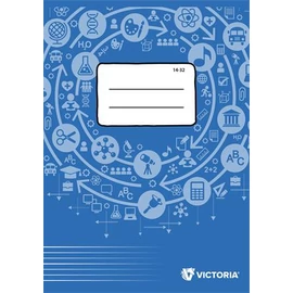 Füzet, tűzött, A5, vonalas, 32 lap, 1. osztály, VICTORIA PAPER Circle "14-32"