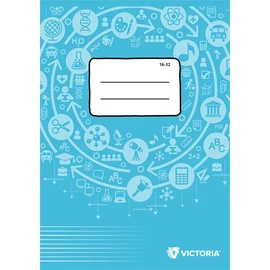 Füzet, tűzött, A5, vonalas, 32 lap, 2. osztály, VICTORIA PAPER Circle "16-32"