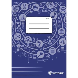 Füzet, tűzött, A5, vonalas, 32 lap, 3. osztály, VICTORIA PAPER Circle "12-32"