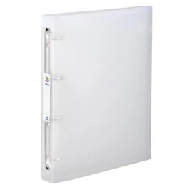 Gyűrűs könyv, 4 gyűrű, 40 mm, A4, maxi, PP, cserélhető címke, VIQUEL "Propyglass", víztiszta