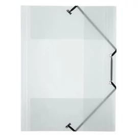 Gumis mappa, 15 mm, PP, A4, VIQUEL "Propyglass", áttetsző