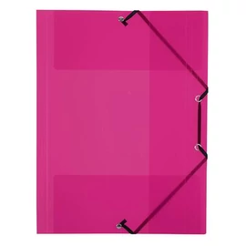 Gumis mappa, 15 mm, PP, A4, VIQUEL "Propyglass", málnapiros