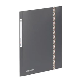 Gumis mappa, 15 mm, PP, A4, VIQUEL "Business Class", szürke