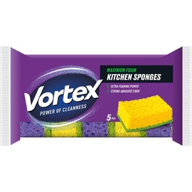 Mosogatószivacs, 5 db, VORTEX