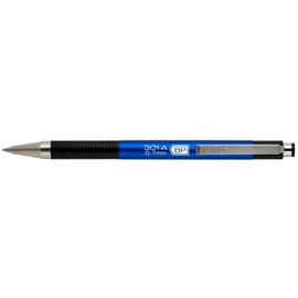 Golyóstoll, 0,24 mm, nyomógombos, kék tolltest, ZEBRA "F-301 A", kék