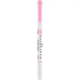 Szövegkiemelő, 1,0/3,5 mm, kétvégű, ZEBRA "Mildliner Fluorescent", rózsaszín