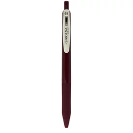 Zseléstoll, 0,33 mm, nyomógombos, ZEBRA "Sarasa Clip Vintage", sötétpiros