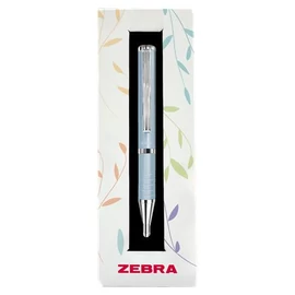 Golyóstoll, 0,24 mm, teleszkópos, babakék tolltest, ZEBRA "SL-F1", kék