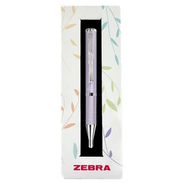 Golyóstoll, 0,24 mm, teleszkópos, levendula tolltest, ZEBRA "SL-F1", kék