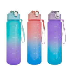 Sport kulacs - 750 ml - opálos - kék-lila színátmenetes