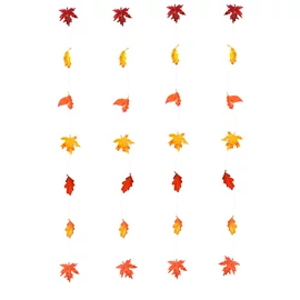 Őszi dekoráció - hulló falevelek - felakasztható - 2,1 m - 4 db / csomag