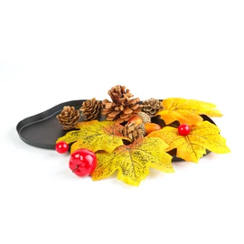 Őszi dekoráció - falevél, toboz, tök szett - 4 féle