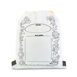 Színezhető tornazsák - 4 filccel - 33 x 27 cm