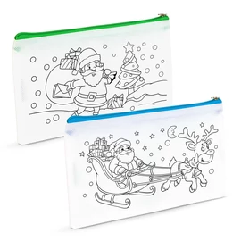 Színezhető tolltartó - 4 filccel - 21 x 12 cm - 2 féle