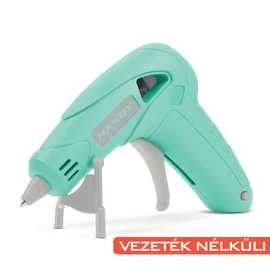 Ragasztópisztoly, akkumulátoros, Type-C, 7 mm, 10W, mentazöld