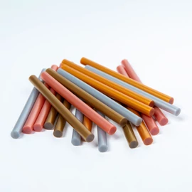 Ragasztórúd, 7 x 100 mm, Metál színes, 20 db / csomag