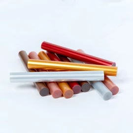 Ragasztórúd, 11 x 100 mm, Metál színes, 10 db / csomag