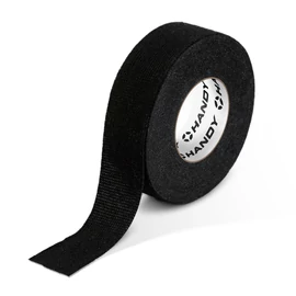 Öntapadós textil szalag, kábelkorbácsokhoz, 15 m x 19 mm x 0,3 mm, fekete