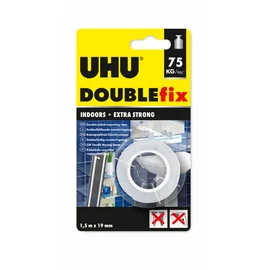 UHU Double Fix, kétoldalas ragasztószalg, 19 mm x 1,5 m