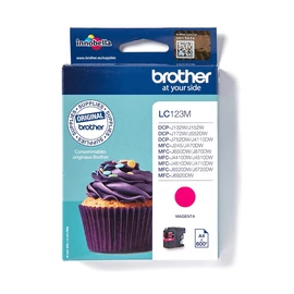 Brother LC123M tintapatron 1 db Eredeti Magenta