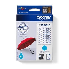Brother LC225XLC tintapatron 1 db Eredeti Nagy (XL) kapacitású Cián