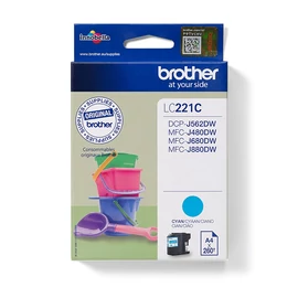 Brother LC221C tintapatron 1 db Eredeti Cián