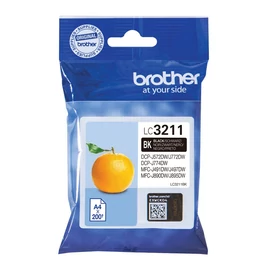 Brother LC3211BK tintapatron 1 db Eredeti Standard teljesítmény Fekete
