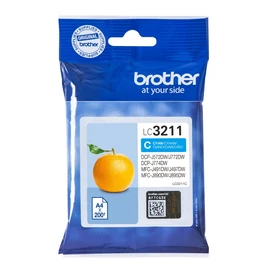 Brother LC3211C tintapatron 1 db Eredeti Standard teljesítmény Cián