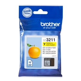 Brother LC3211Y tintapatron 1 db Eredeti Standard teljesítmény Sárga