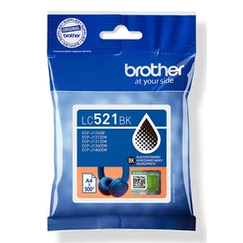 Brother LC521BK tintapatron 1 db Eredeti Fekete