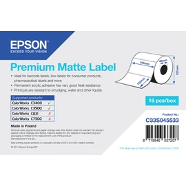 Epson Premium Matte Label Fehér