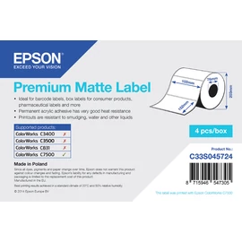 PREMIUM MATTE DIE-CUT 102MMX152MM 800 LBLS