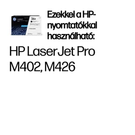 HP 26X 2 darabos nagy kapacitású fekete eredeti LaserJet tonerkazetta