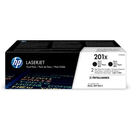 HP 201X 2 darabos nagy kapacitású fekete eredeti LaserJet tonerkazetta