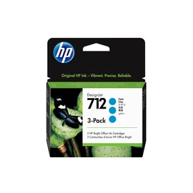 712 3 darabos 29 ml-es ciánkék DesignJet tintapatron
