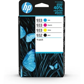 HP 932 fekete/933 ciánkék/bíbor/sárga, 4 darabos eredeti tintapatroncsomag