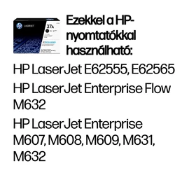 HP 37A fekete eredeti LaserJet tonerkazetta
