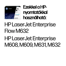 HP 37X nagy kapacitású fekete eredeti LaserJet tonerkazetta