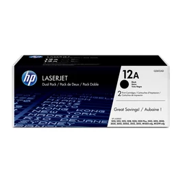 HP 12A 2 darabos fekete eredeti LaserJet tonerkazetták