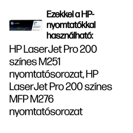 Ideális egyenletesen kiváló, professzionális minőségű dokumentumok és marketinganyagok irodai nyomtatásához.<br>A HP 131A ciánkék LaserJet tonerkazettával professzionális dokumentumok és marketinganyagok nyomtathatók otthon vagy az irodában. Az idő 