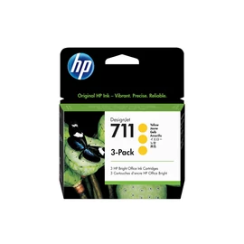 HP 711 3 darabos, 29 ml-es sárga DesignJet tintapatronok
