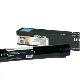 Lexmark C950 toner, extra nagy kapacitás, fekete, 38K (C950X2KG)