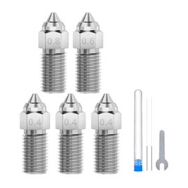 ELEGOO Neptune 4 / 4 Pro edzett acél fúvókakészlet (0,4 mm x 3 db, 0,6 mm x 1 db, 0,8 mm x 1 db)