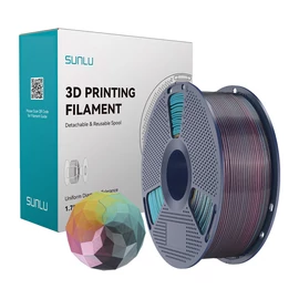 Sunlu PLA+ Silk négy színű szál (piros-sárga-zöld-fekete)